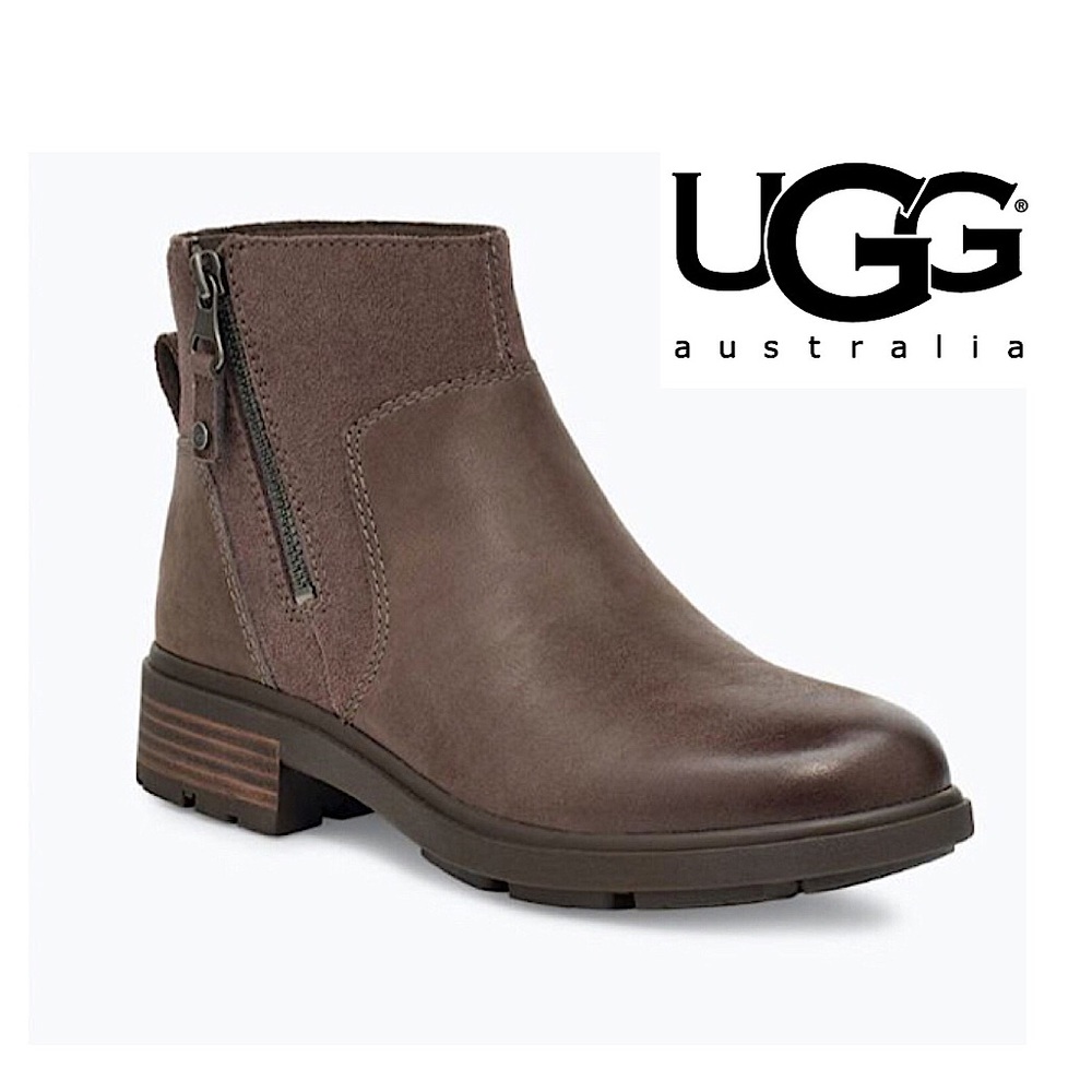 Like NEW UGG Harrison Waterproof Leather Booties 7,5